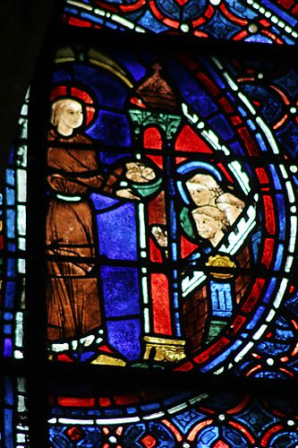 19: Modesta(?) brings food to men in prison