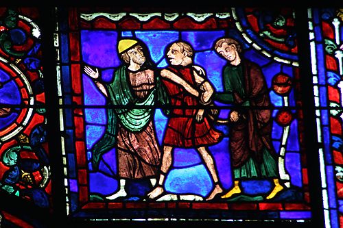 27:  Two men bring a madman to Martin