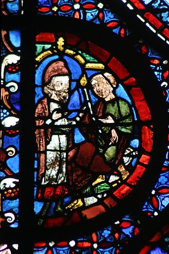 15:  Two men  (Theophilis and  the Jewish Sorcerer?)