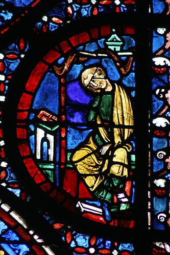 16:  Cleric at a lectern with an open book (Theophilus?)