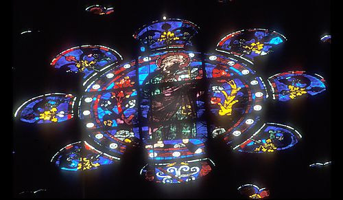 John the Baptist holding the Agnus and shield of the Clément family