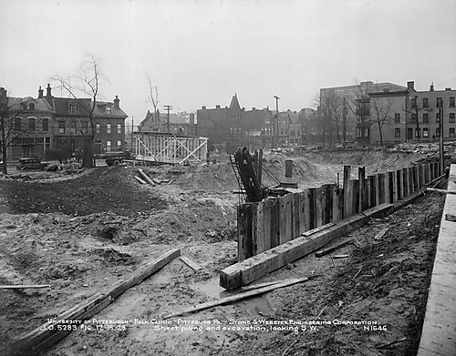 Construction of the Falk Clinic