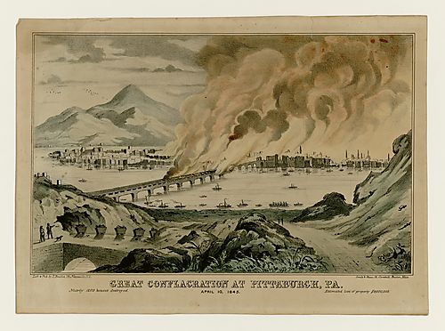Great Conflagration at Pittsburgh, PA