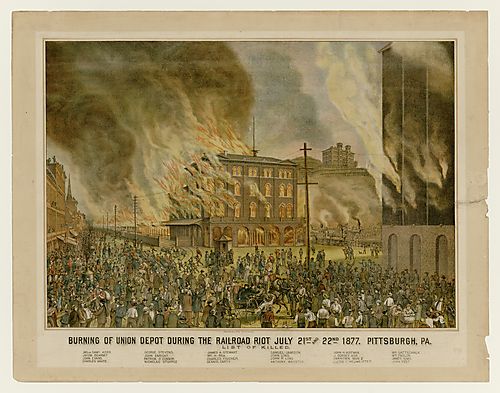 Burning of the Union Depot…