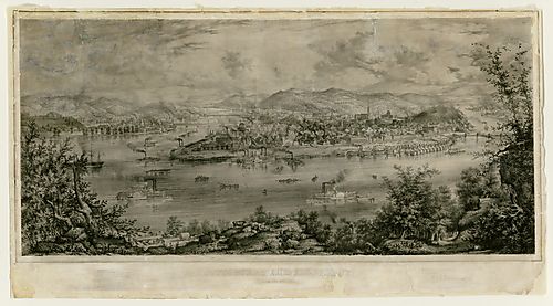 Pittsburgh and Allegheny from Coal Hill