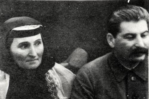 [Iosif V. Stalin with his mother, Ekaterina Geladze]