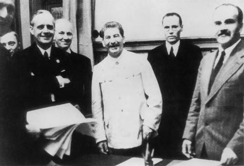 [The signing of the Non-Aggression Pact with Germany]