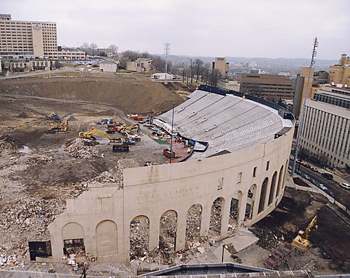 Pitt Stadium Gets Demolished