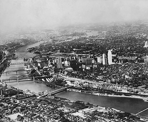 Aerial view of Downtown