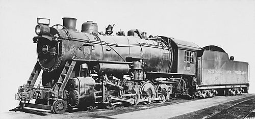 Norfolk and Western Railroad Engine #1100