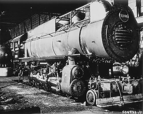 Norfolk and Western Railroad Engine #1100
