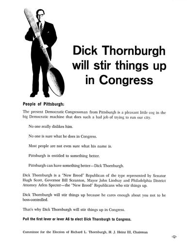 Dick Thornburgh will stir things up in Congress,