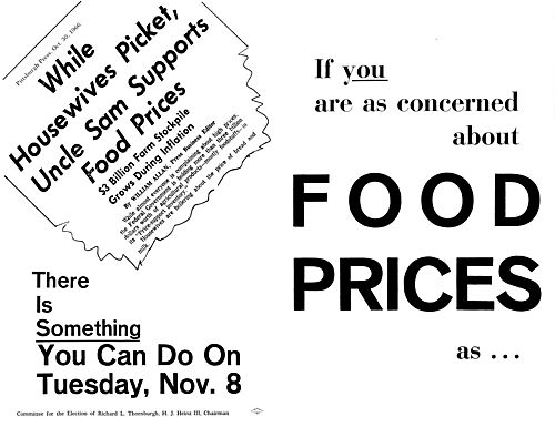 If you are as concerned about FOOD PRICES as . . .,
