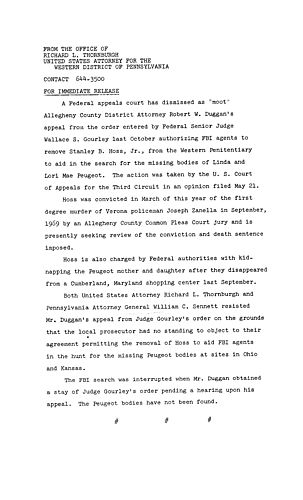 A federal appeals court has dismissed as moot Allegheny County District Attorney Robert W. Duggan's appeal,