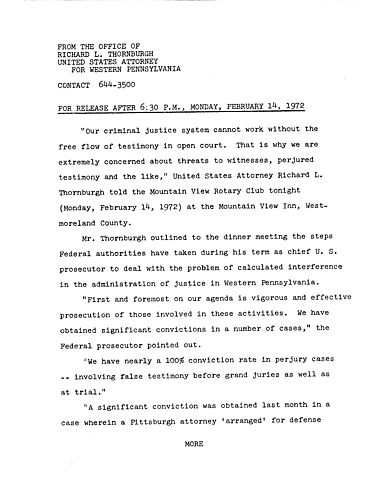 Our criminal justice system cannot work without the free flow of testimony in open court