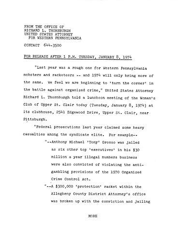 We are beginning to turn the corner in the battle against organized crime
