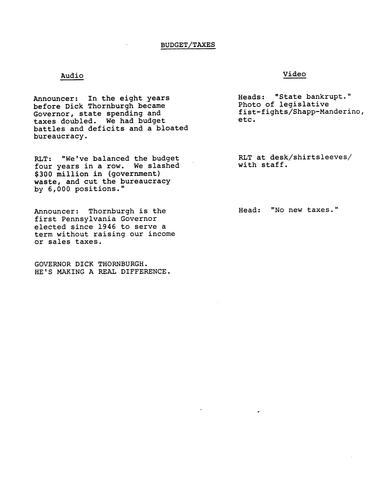 "Budget/Taxes",
