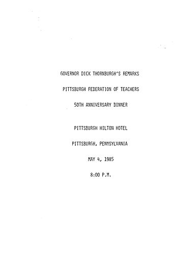 Pittsburgh Federation of Teachers, Pittsburgh, PA