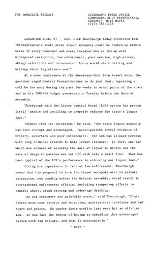 Remarks: Regarding LCB at Americana Host Farm Resort
