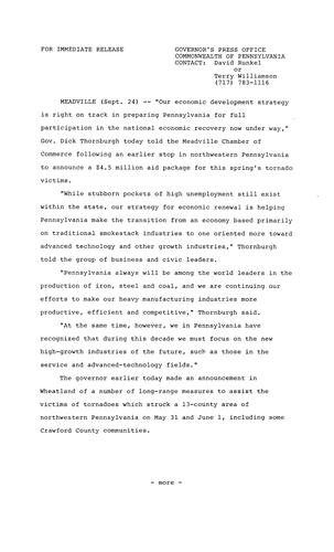 Remarks: Meadville Chamber of Commerce