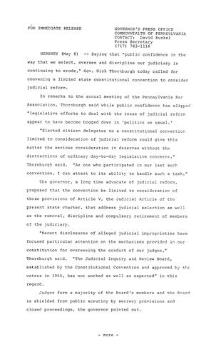 Remarks: Annual meeting of PA Bar Association