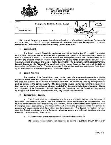 1979-9 Amended: Developmental Disabilities Planning Council