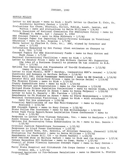 Analysts' Reports Table of Contents,