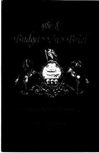 "Commonwealth of Pennsylvania Budget in Brief, 1986-87"