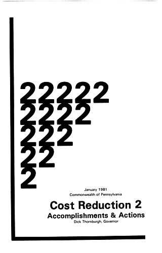 "Cost Reduction 2: Accomplishments and Actions"