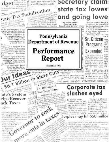 "Pennsylvania Department of Revenue: Performance Report"