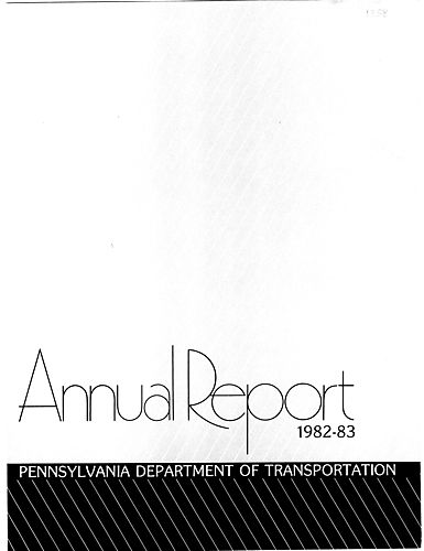 "Pennsylvania Department of Transportation Annual Report 1982-83"