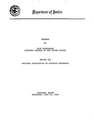 National Association of District Attorneys, Portland, ME