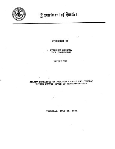House Select Committee on Narcotics Abuse and Control, Washington, DC