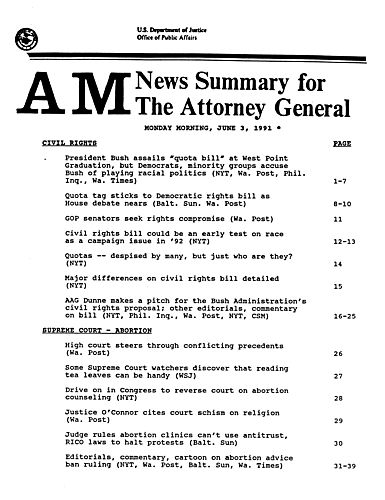 AM/PM Clippings Summaries