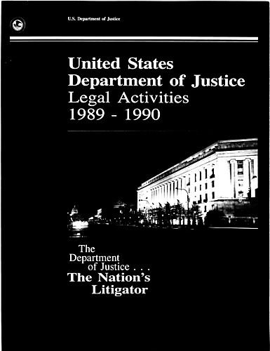 "United States Department of Justice Legal Activities"