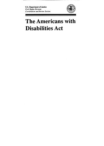 "The Americans with Disabilities Act"
