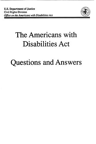 "The Americans with Disabilities Act: Questions and Answers"