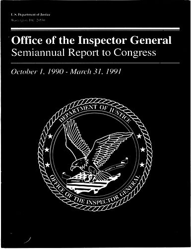 "Office of Inspector General Semiannual Report to Congress: October 1, 1990-March 31, 1991"