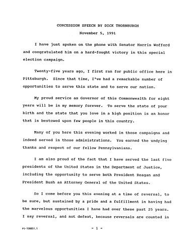 Concession Speech