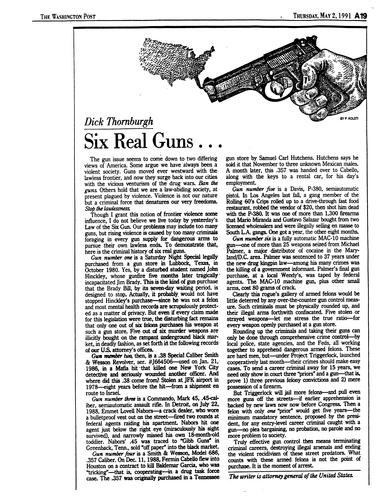 "Six Real Guns ...," Washington Post