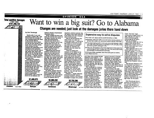 "Want to Win a Big Suit? Go to Alabama," USA Today