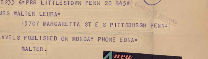 Walter and Martha Leuba Papers