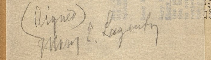 Mary Elinor Lazenby Papers