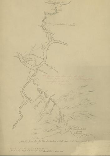 Route from Fort Cumberland to Lake Erie