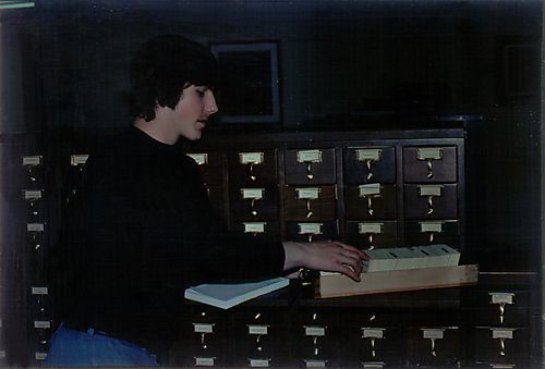 Card Catalog in Powers Hall Library