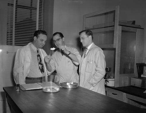 Jonas Salk, Byron Bennett, and Frank T. Buschek