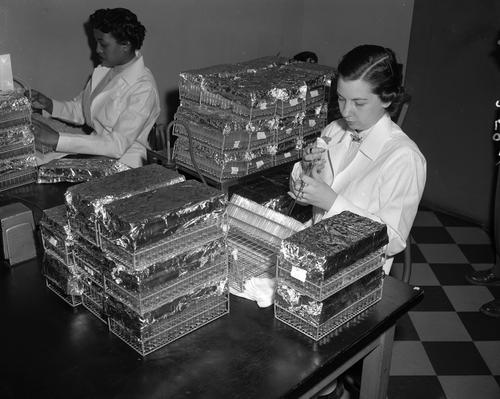 Ethel Bailey and Lab Technician