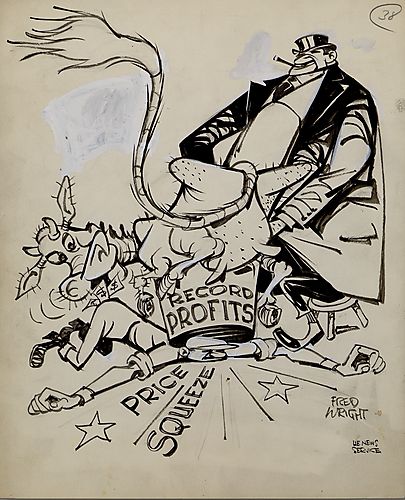 Capitalist and Cow Crushing Worker