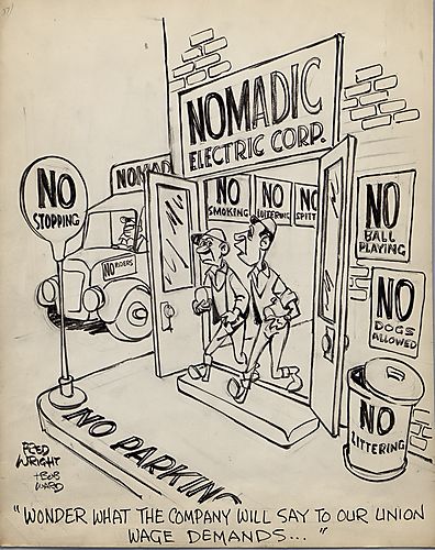 "Wonder What The Company Will Say To Our Union Wage Demands"