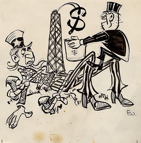 Uncle Sam Oil Derrick